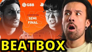 RYTHMIND VS SOSO REACTION  SEMI FINAL GBB19 Loopstation Beatbox [upl. by Gruchot]