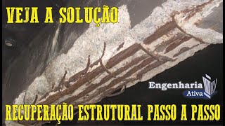 Reparo estrutural em pilares vigas e lajes Passo a passo [upl. by Sumahs]