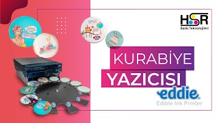 Gıda Mürekkepli Yazıcı  Şeker Hamuruna Baskı  Kurabiye Yazıcısı [upl. by Akenehs]