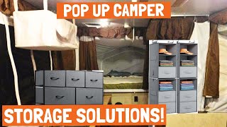 Pop Up Camper Storage Hacks [upl. by Turk559]