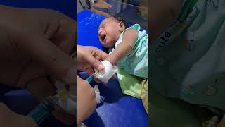 iv injection 💉 given short viral lovelybaby youtube [upl. by Cofsky115]