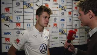 Intervju med Mattias Svanberg efter MFF  AFC [upl. by Anatnom]