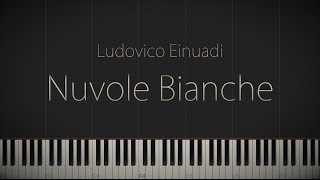 Nuvole Bianche  Ludovico Einaudi \\ Jacobs Piano \\ Synthesia Piano Tutorial [upl. by Pollitt]