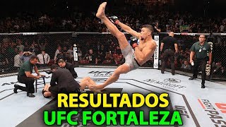 RESULTADOS DE TODAS AS LUTAS UFC FORTALEZA [upl. by Airrej191]