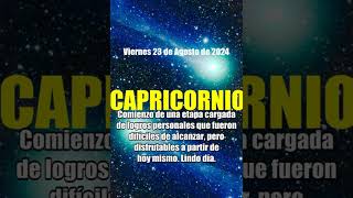 23 Agosto 2024 capricornio HOY PUEDE PASAR suerte✅ tarot capricornio horoscopo [upl. by Alletniuq]