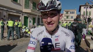 Mikkel Bjerg  Interview at the start  Trofeo Ses SalinesFelanitx 2024 [upl. by Toor]