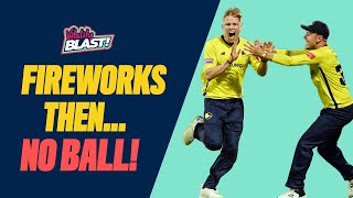 Fireworks ThenNO BALL  Chaotic Last Two Balls IN FULL  Vitality Blast Finals Day 2022 [upl. by Enaujed]