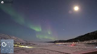 Kangerlussuaq Aurora Timelapse  April 15 2024 [upl. by Firooc]