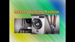 How to install a washing machine Fitting a washer Hoover Dynamic Next [upl. by Nyrehtak]