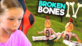 How Many Bones Did Madison Break Playing Broken Bones 4 with Trinity on Roblox [upl. by Natelson]