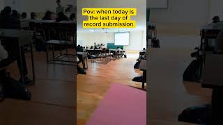 POV When today is the last day of record submission mbbs shorts [upl. by Vod614]