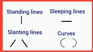 Writing skills with Standing Line Sleeping Line  Slanting Line Curved lines  Pattern Writing [upl. by Rehpotsirhc]