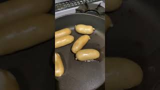 Cooking hotdog ASMR shorts [upl. by Arhsub]