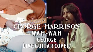 WahWah Live George Harrison Guitar Cover with Fender Stratocaster [upl. by Hsekar]