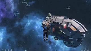 Space engineers Como unir dos naves hackeadas con bloque de union [upl. by Lindly108]