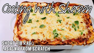 Short Rib Ragu Lasagna from Scratch [upl. by Lammond551]