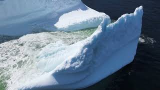 4K Raw drone footage of Newfoundland iceberg part 7 of 10 [upl. by On]