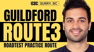 ICBC Surrey Guildford Drivers Test Route Part 3 [upl. by Aikit]