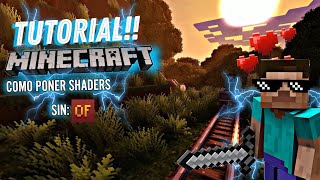 TUTORIAL COMO PONER SHADERS SIN NECESIDAD DE TENER OPTIFINE EN MINECRAFT 1201 [upl. by Eerdua474]