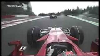 Raikkonen overtakes Hamilton onboard [upl. by Seena]