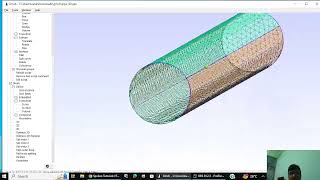 81 3D pipe geometry  Mesh using GMSH  export  import to openFoam Visualisation in paraView [upl. by Schick976]