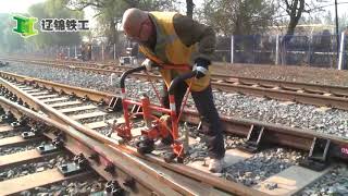 How to grind rail track Multifunction Lithium battery rail gringer [upl. by Geraud]