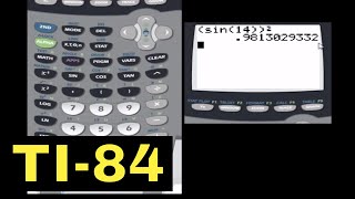 TI84 Calculator  05  Finding the Sin Cos and Tan of an Angle [upl. by Pippy]