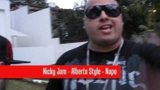 Nicky Jam  Alberto Stylee y Napoles en MedellinColombia [upl. by Dunstan]