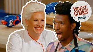 Funniest Moments on Worst Cooks in America S27 😅 Food Network [upl. by Yrelav838]