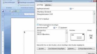 Briefumschlag als Teil des Dokuments  Word 2007 Episode 94 [upl. by Zeph268]