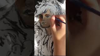 Lets Paint No26 acrylicpainting painting timelapse fantasyart [upl. by Yeniar695]