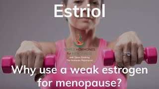 Estriol Weak Estrogen for Menopause Symptoms  BiEst  BiEst [upl. by Ahsenauq]