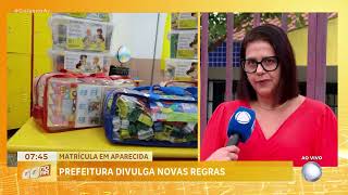 MATRÍCULA EM APARECIDA PREFEITURA DIVULGA NOVAS REGRAS [upl. by Bevan]