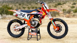 First Ride 2021 KTM 450SXF Factory Edition with Bluetooth  Motocross Action Magazine [upl. by Agnot]