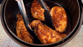 Air Fryer Chicken Breasts Recipe  How To Cook Boneless Skinless Chicken Breasts In The Air Fryer [upl. by Hakilam274]