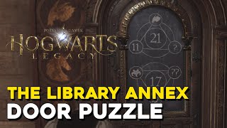 Hogwarts Legacy The Library Annex Puzzle Door Solution [upl. by Blinny]