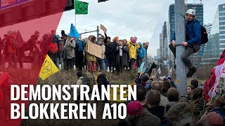 Live AT5 Extinction Rebellion blokkeert A10 [upl. by Paulette]