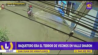 🔴SAN JUAN DE MIRAFLORES ternas atraparon a un robacelulares en Valle Sharon [upl. by Aline141]