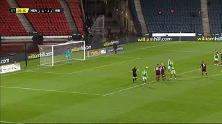 Hibernians Kevin Nisbet misses crucial penalty in Scottish Cup semifinal [upl. by Inol856]