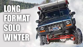 Deep Snow Harsh Conditions  Solo 4wd Camping Adventure Documentary [upl. by Haelem346]