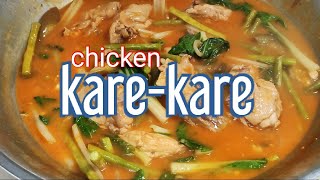 CHICKEN KARE KARE  KARE KARENG MANOK  BAGOONG GUISADO  PANLASANG PINOY  LUTONG PINOY [upl. by Ecilayram270]