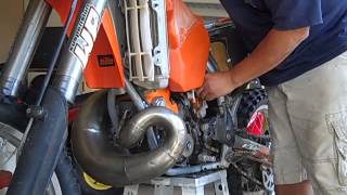 2002 KTM 250SX Project First Start [upl. by Saire]