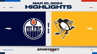 NHL Highlights  Oilers vs Penguins  March 10 2024 [upl. by Stutsman341]