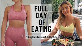 FULL DAY OF EATING FOOD INTOLERANCES GYMSHARK HAUL Sophie Aris [upl. by Ozzy341]