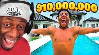 TBJZL REACTS TO ISHOWSPEED 10000000 HOUSE TOUR [upl. by Nicolas]