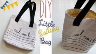 DIY quotLittle Sailing Bagquot Tasche selber nähen [upl. by Werdn783]