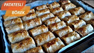 ÇITIR ÇITIR PATATESLİ BÖREK BAKLAVALIK YUFKADAN NASIL YAPILIRPATATESLİ BÖREK TARİFİ [upl. by Fen196]