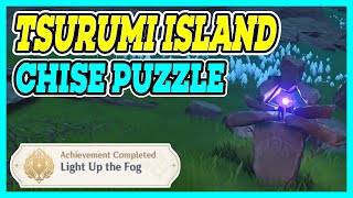 Chise Ghost Puzzle  Light up The Fog  Tsurumi Island Hidden Quest  Genshin Impact [upl. by Coughlin247]