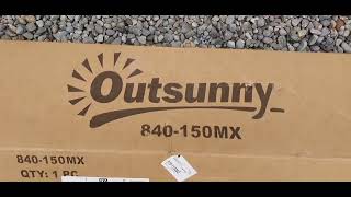 outsunny awning 840150mx installation [upl. by Aihsia]