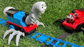 Merakit Mainan Kereta Api Thomas amp Friends Choo Choo Charles Pesawat Terbang Jet Tempur [upl. by Orgell]